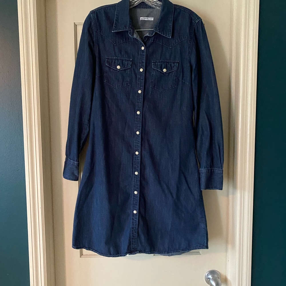Gap Denim Shirt Dress